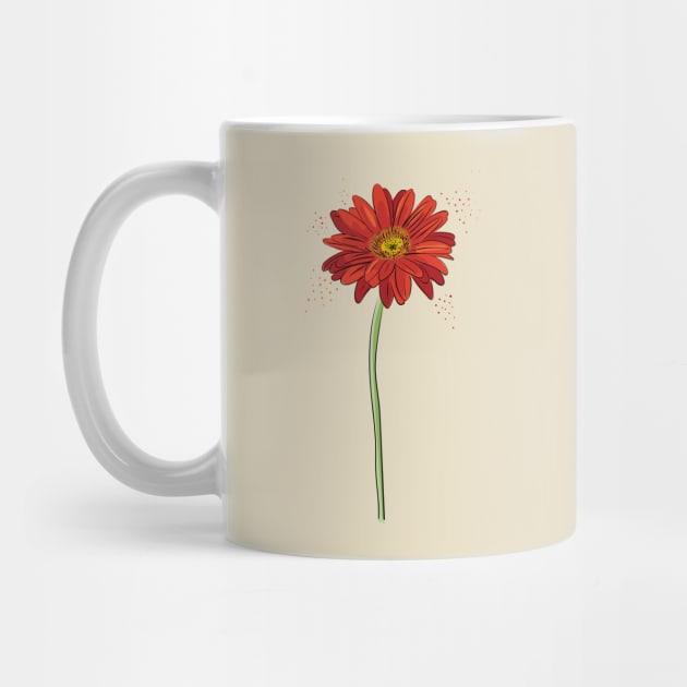 Gerbera red star by Catdog